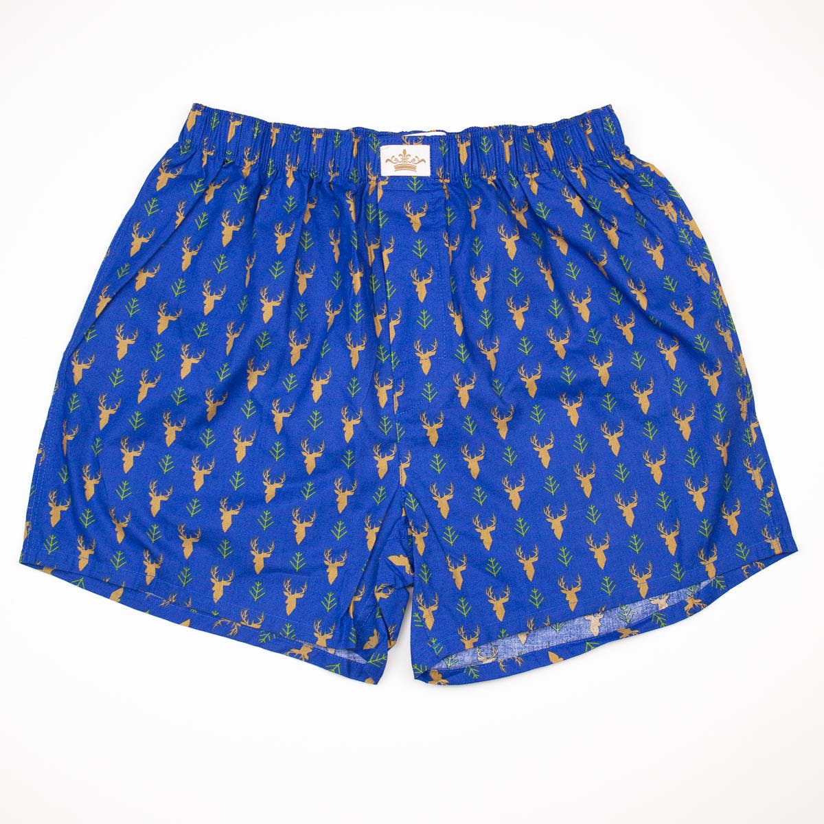 Men's Deer Boxers Deep Blue/Camel -Asst.