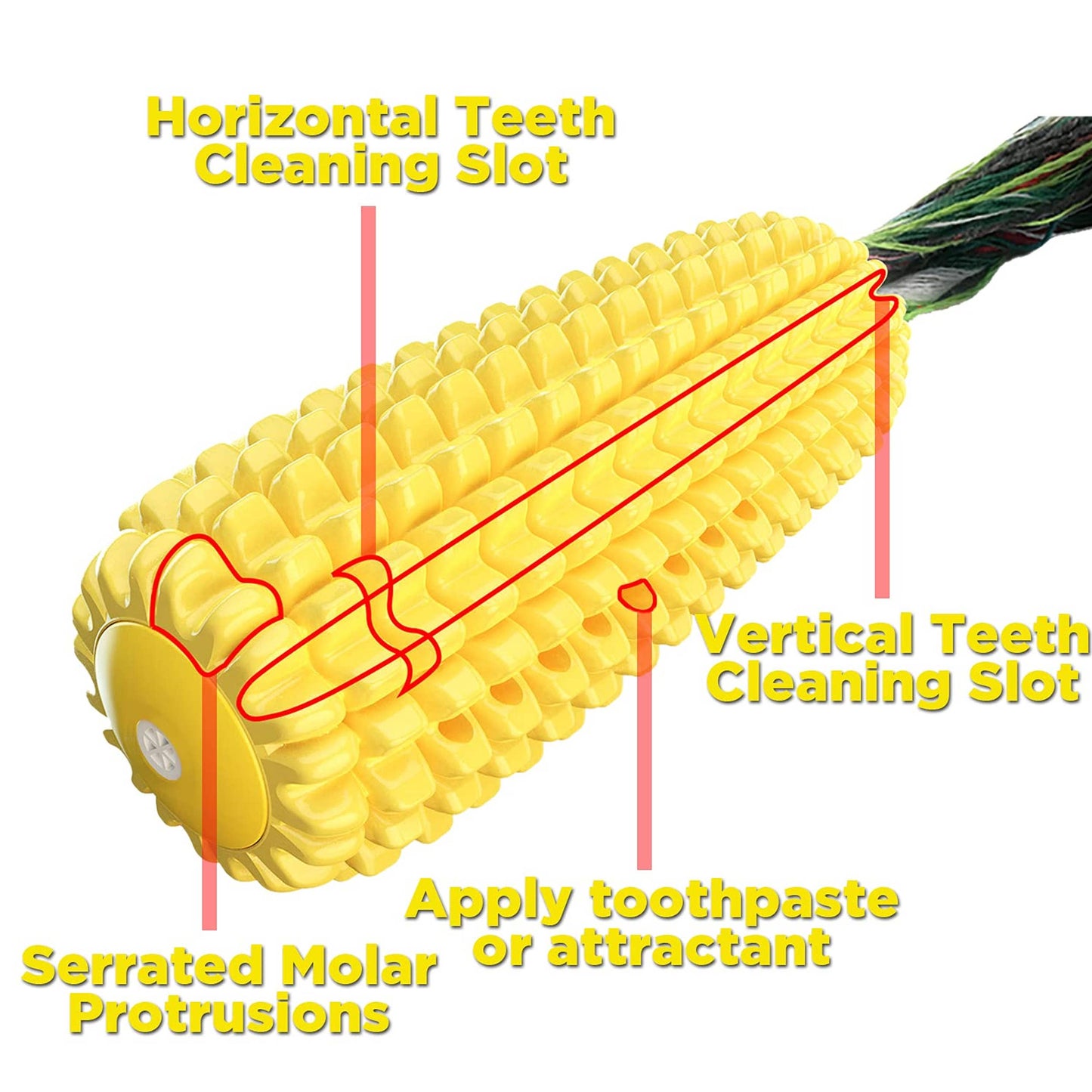 Corn Stick Dental Cleaning Dog Chew Toy