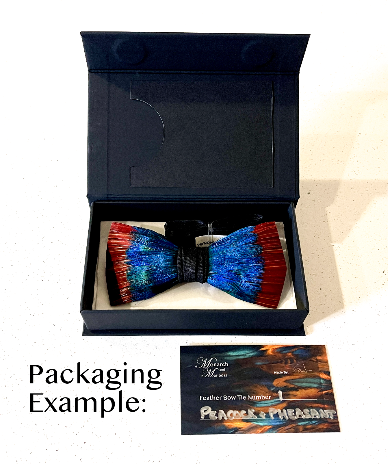 Feather Bow Tie 12 - Goose & Pheasant