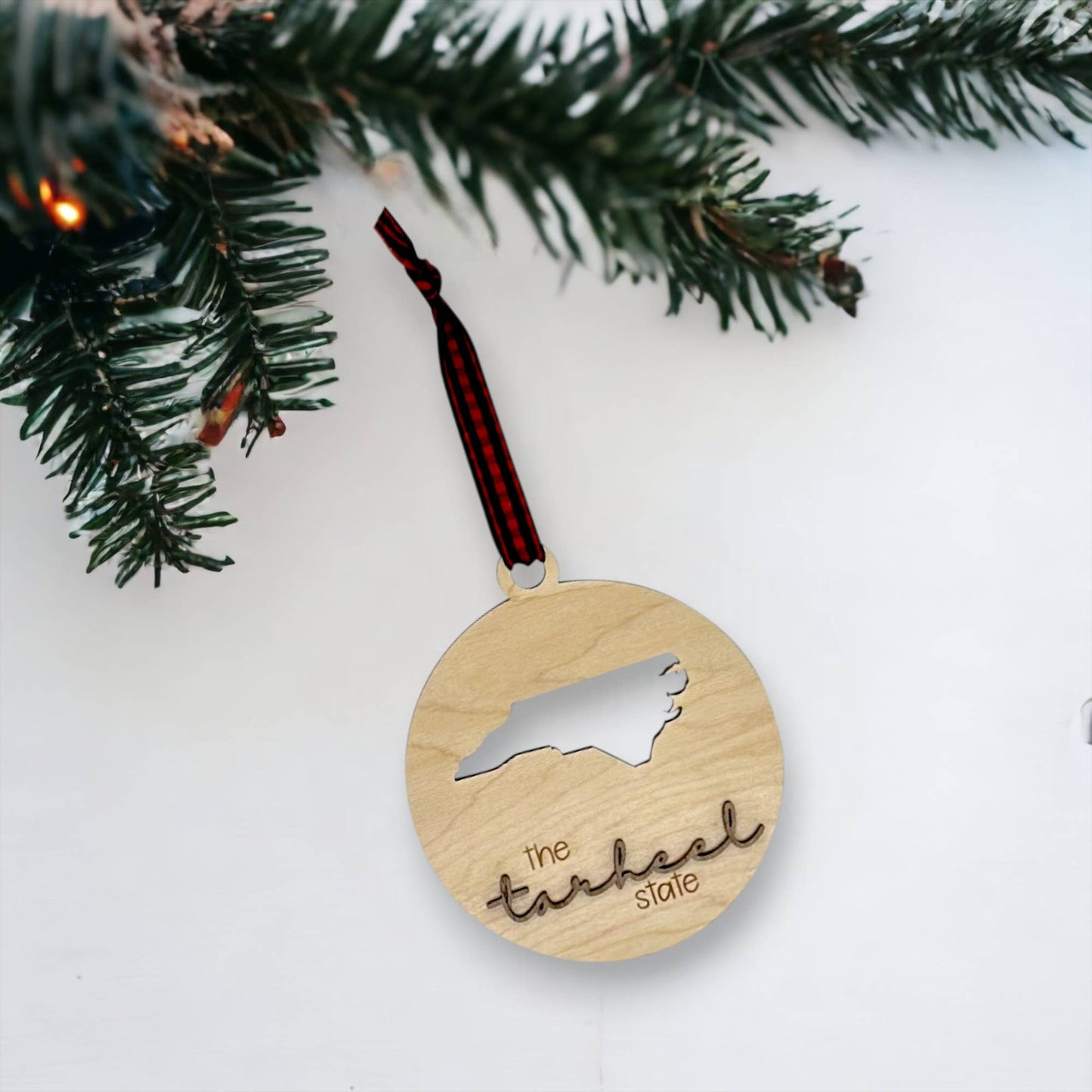 North Carolina Nickname Christmas Holiday Ornament