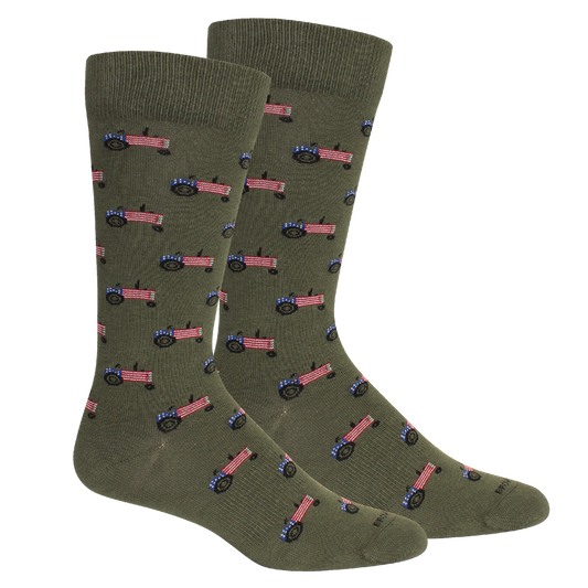 Farm America (Tractor Flag) Socks