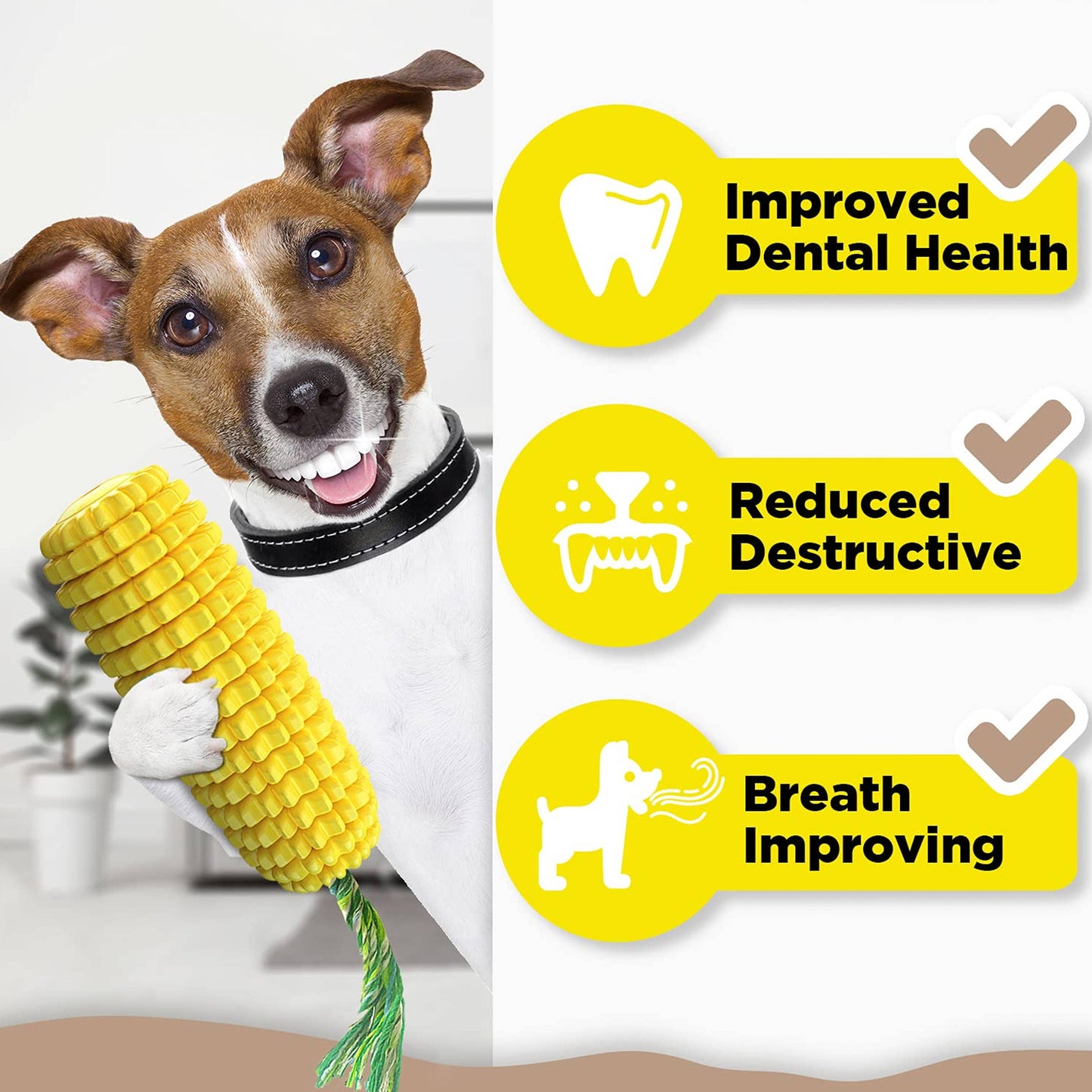 Corn Stick Dental Cleaning Dog Chew Toy