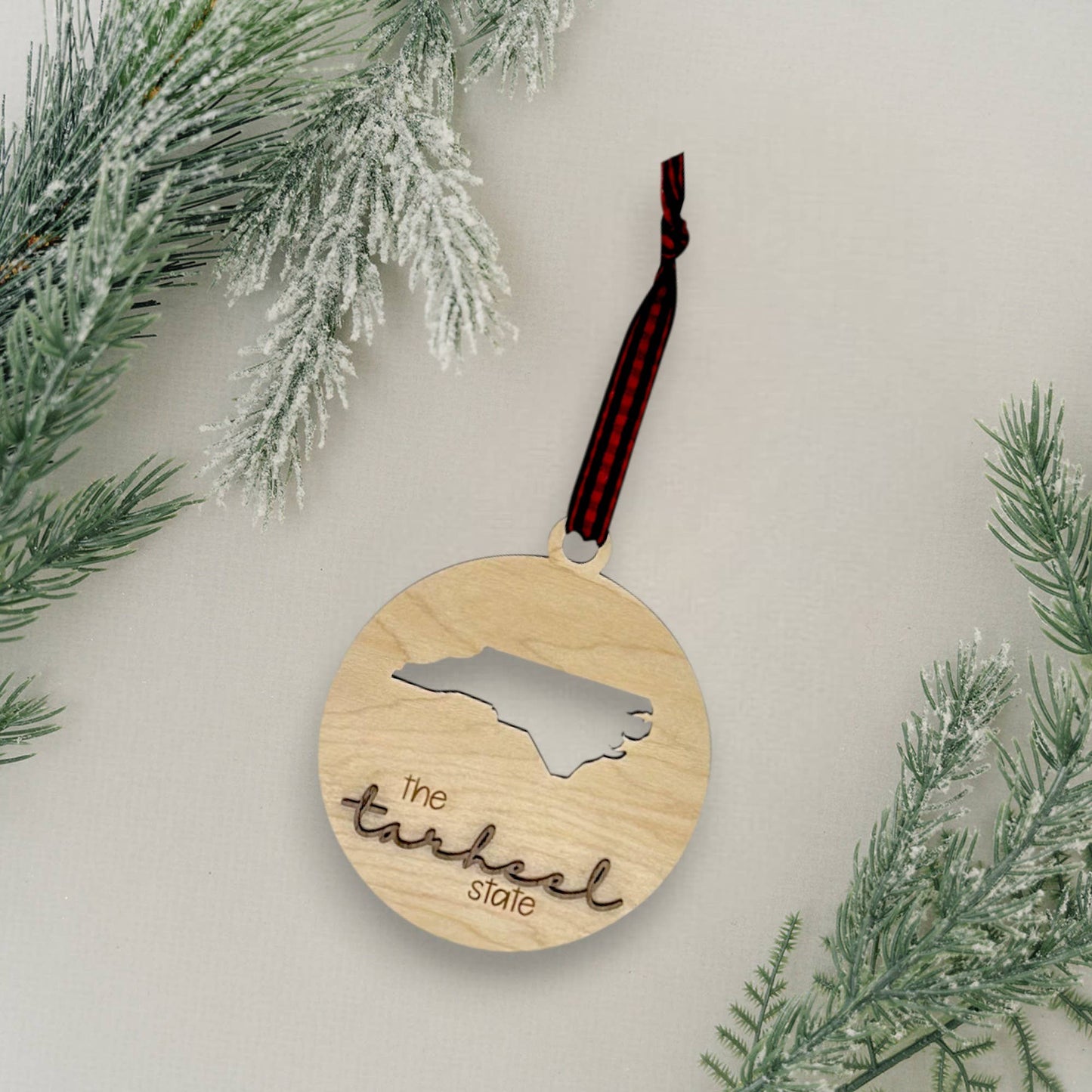 North Carolina Nickname Christmas Holiday Ornament