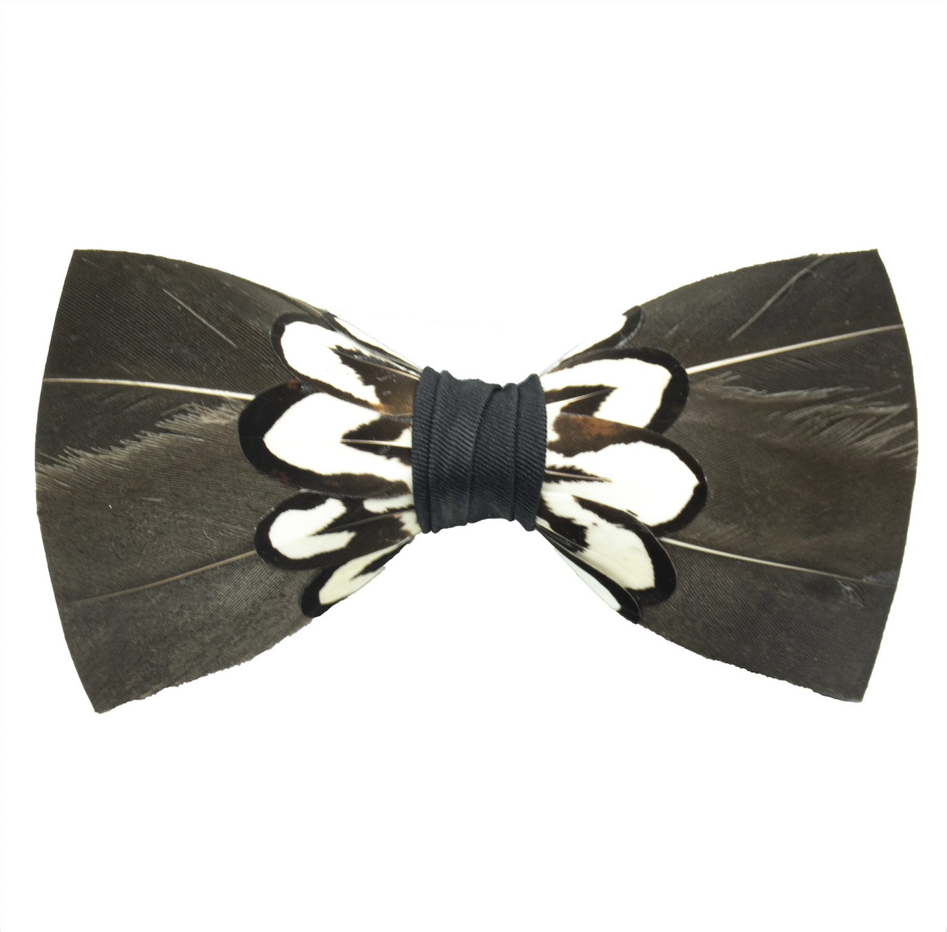Feather Bow Tie 12 - Goose & Pheasant