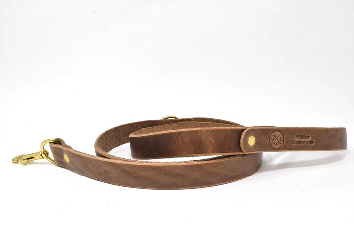 Whiskey Leatherworks Full Leather Dog Leash