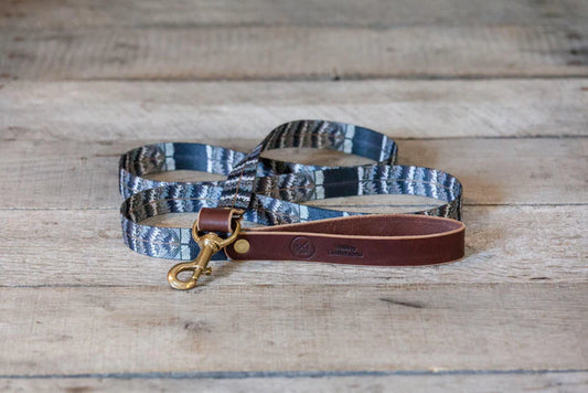 Whiskey Leatherworks Fixed Length - Fish & Upland Print Dog Leash