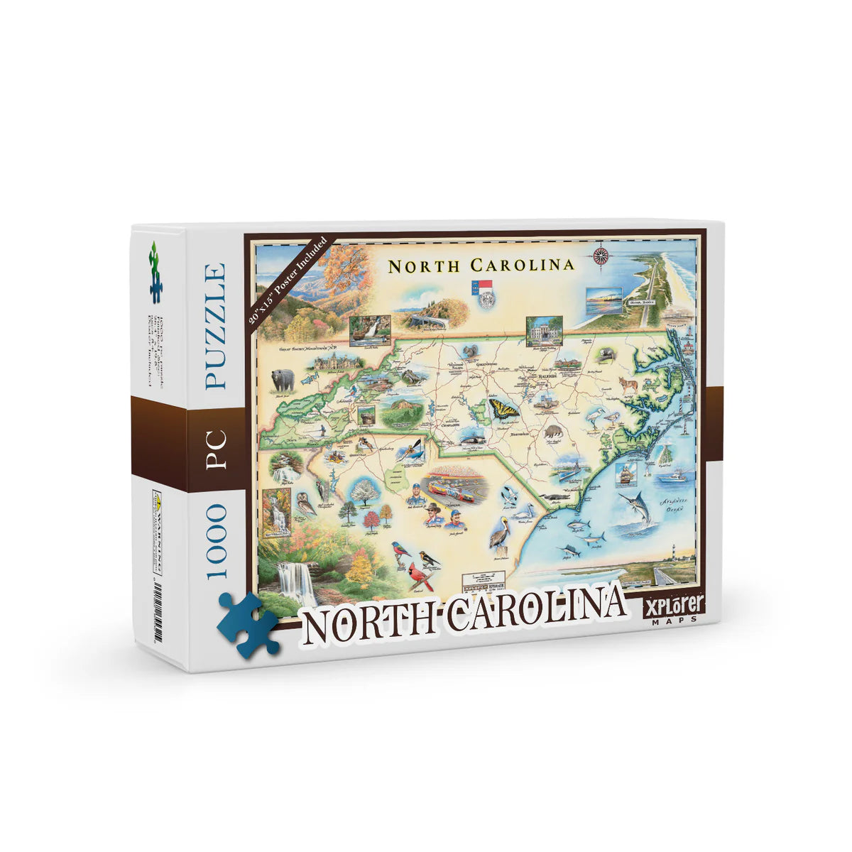 North Carolina State Map Jigsaw Puzzle