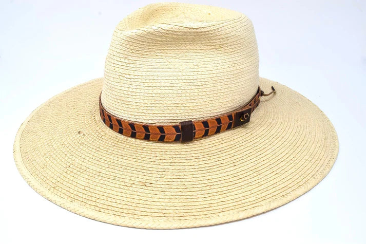 Whiskey Leatherworks Pheasant Print Hat Band