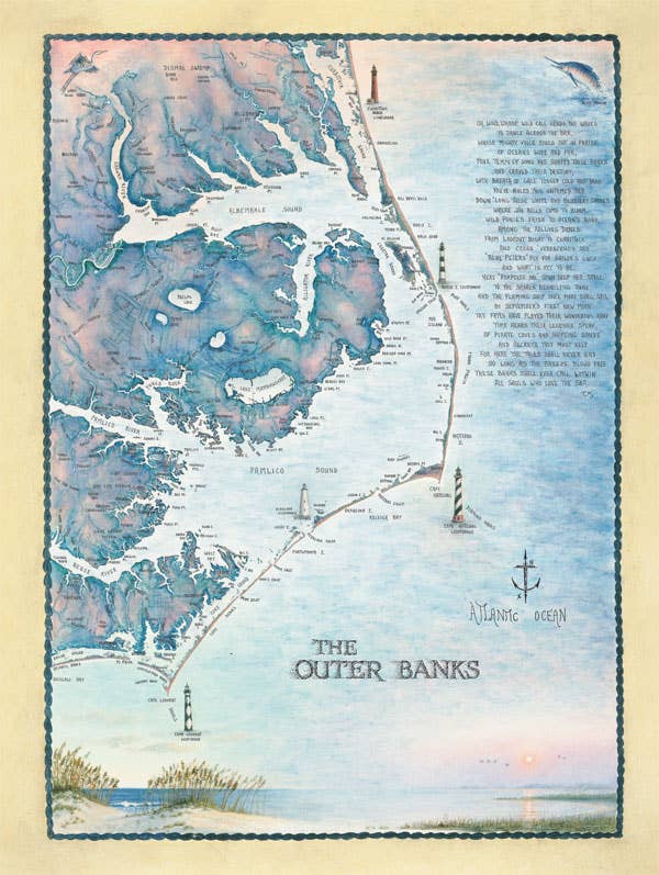Outer Banks Waterways Map Puzzle