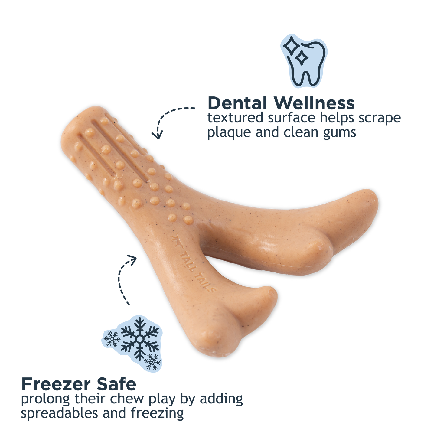 Peanut Butter-Scented Antler Chew Dog Toy