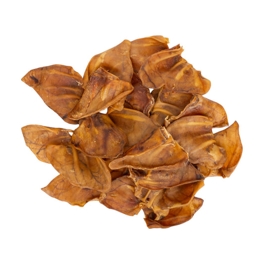 Whole Pig Ears Dog Treats - All Natural Dog Chews (25/Bag)
