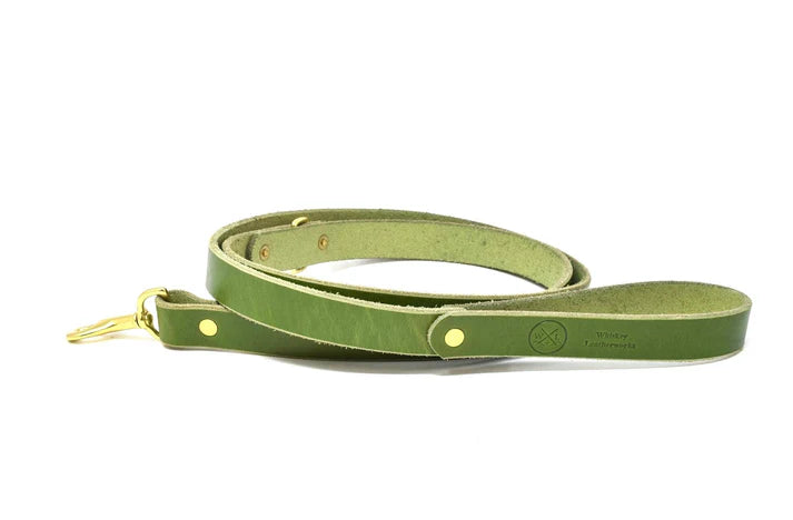 Whiskey Leatherworks Full Leather Dog Leash