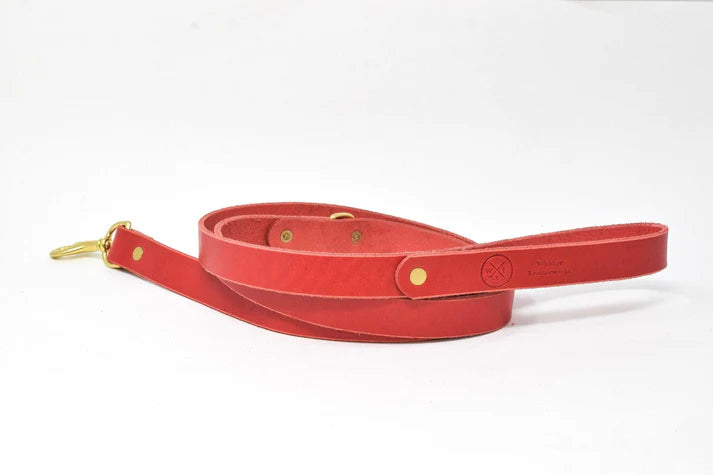 Whiskey Leatherworks Full Leather Dog Leash