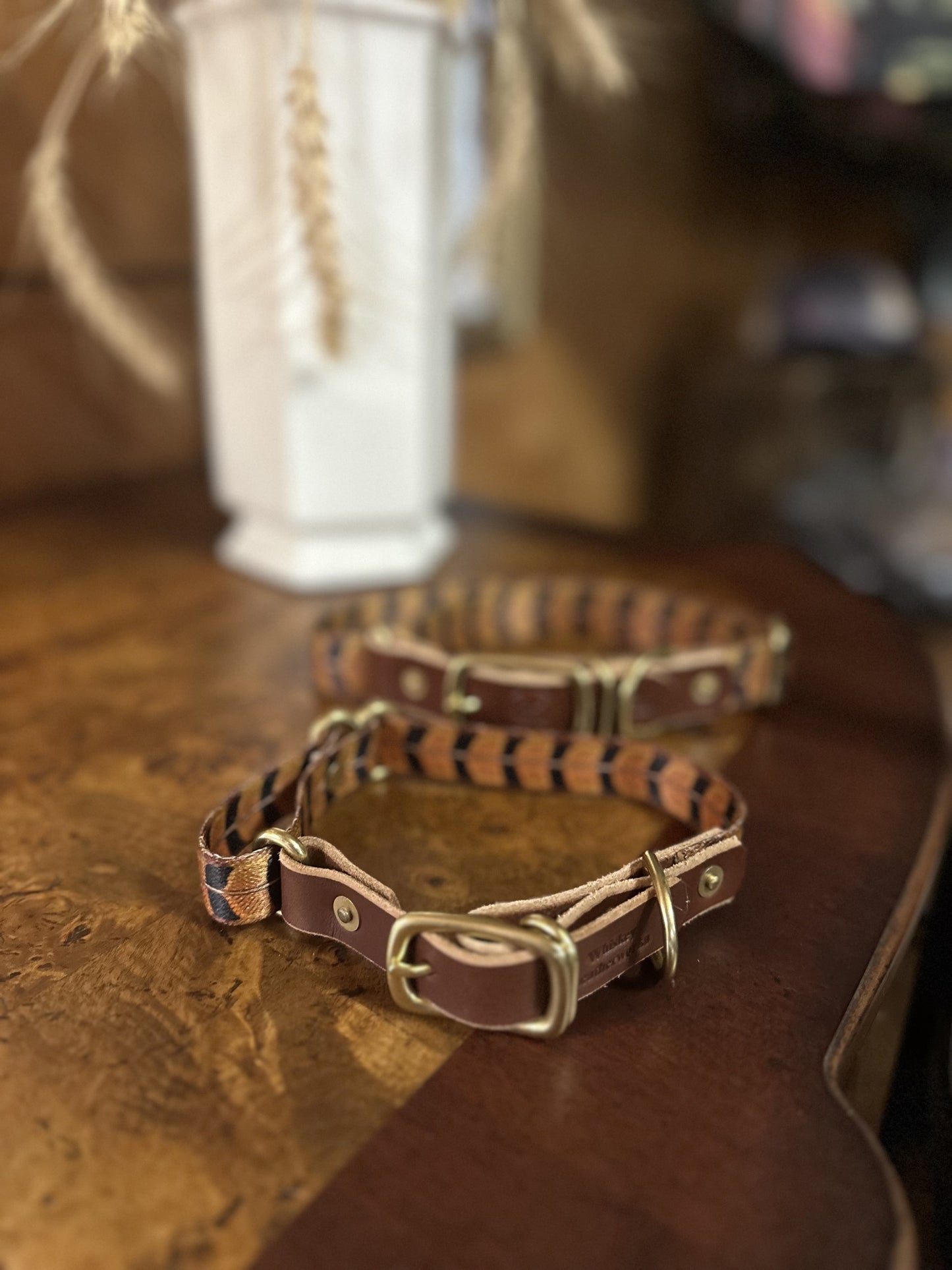 Whiskey Leatherworks Adjustable Dog Collars