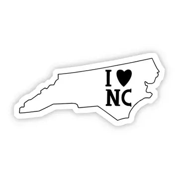 I Love North Carolina Sticker
