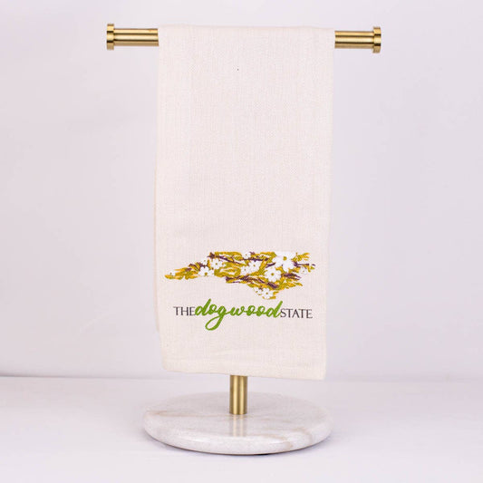 North Carolina Dogwood Hand Towel   cream/Multi   20x28