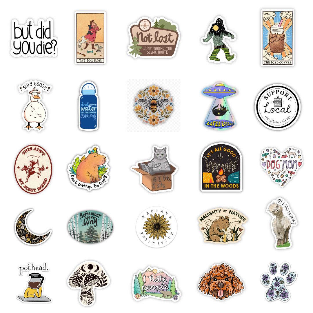 48 Pocket Wall Sticker Display