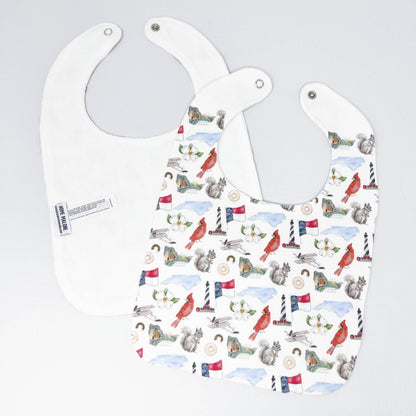 North Carolina Icons Baby Bib
