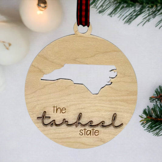 North Carolina  Nickname Christmas Holiday Ornament