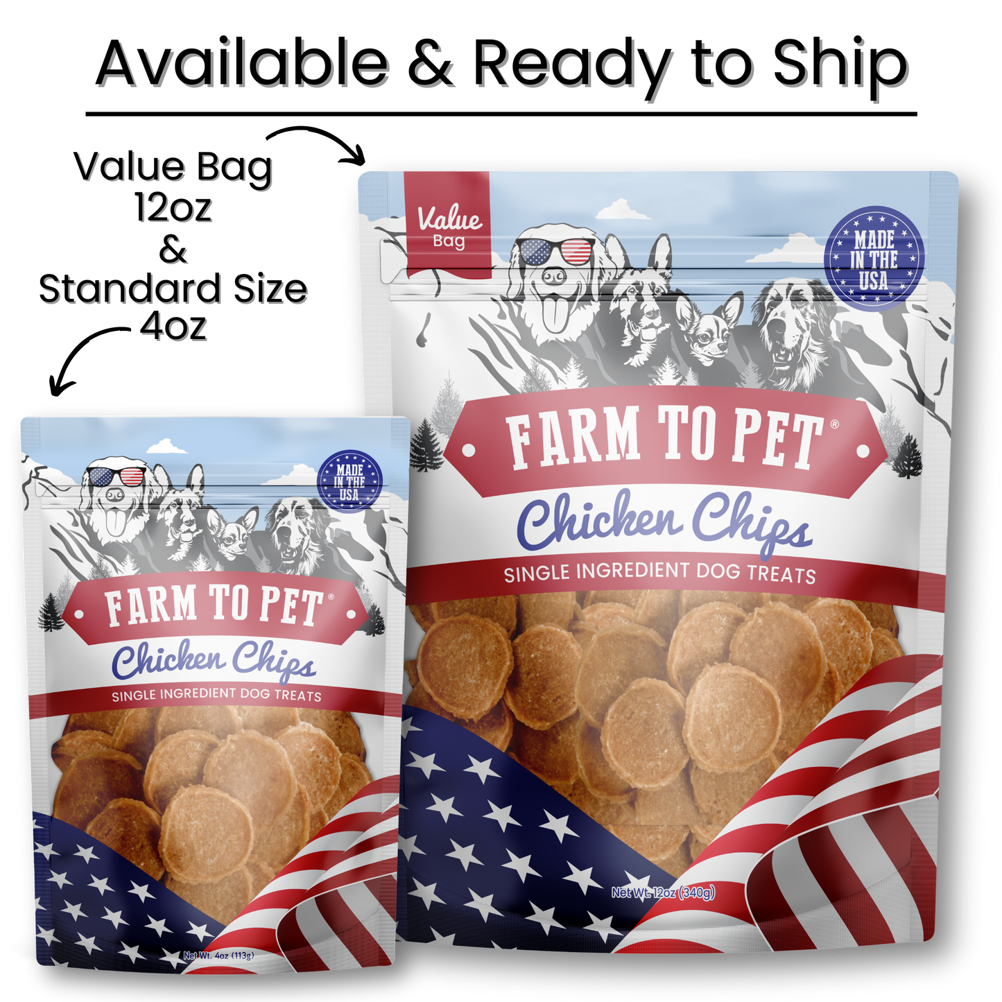 Americana Chicken Chips Dog Treats