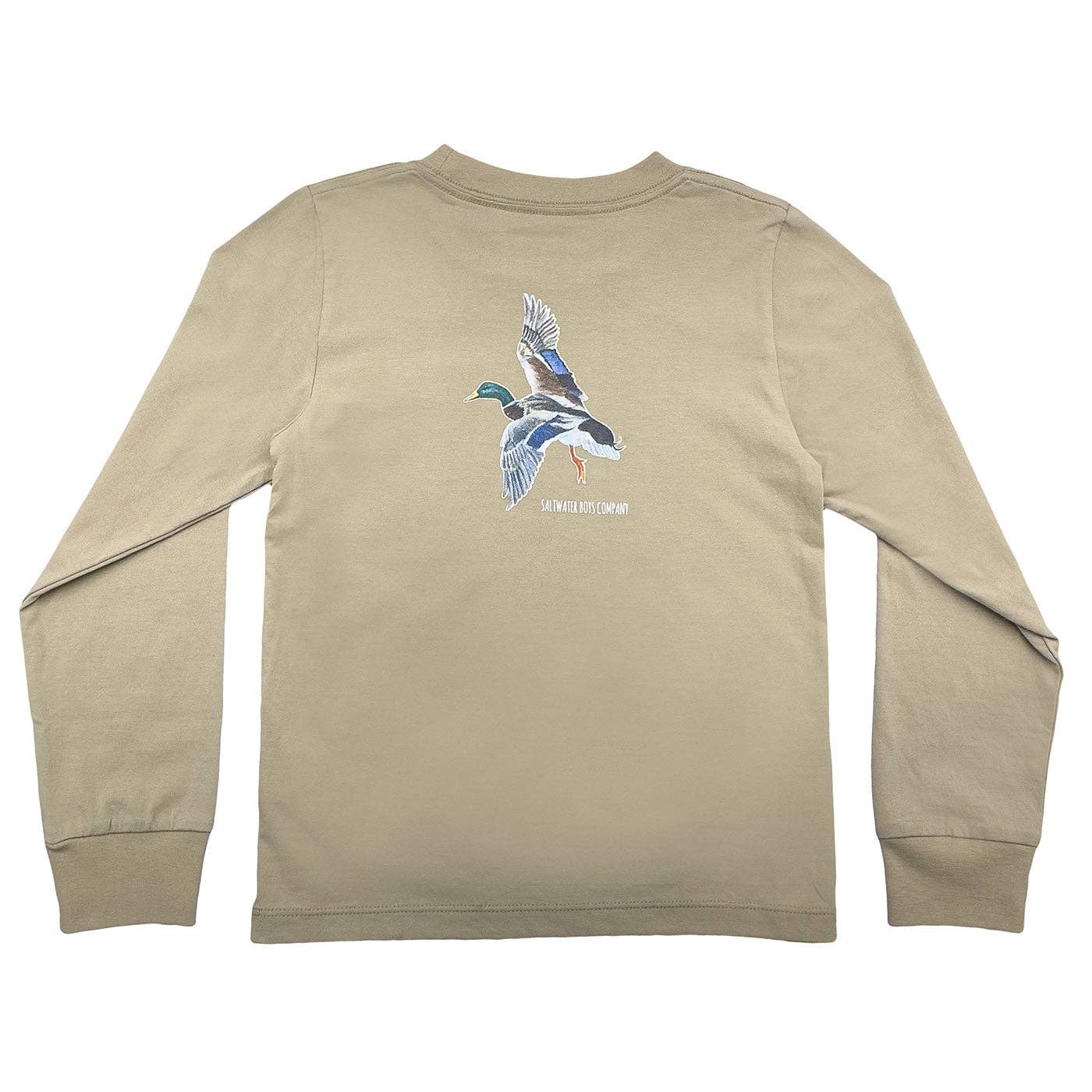 Mallard Boys Graphic Tee LS Taupe