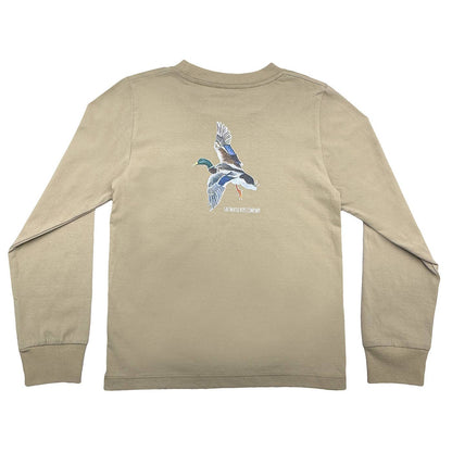 Mallard Boys Graphic Tee LS Taupe