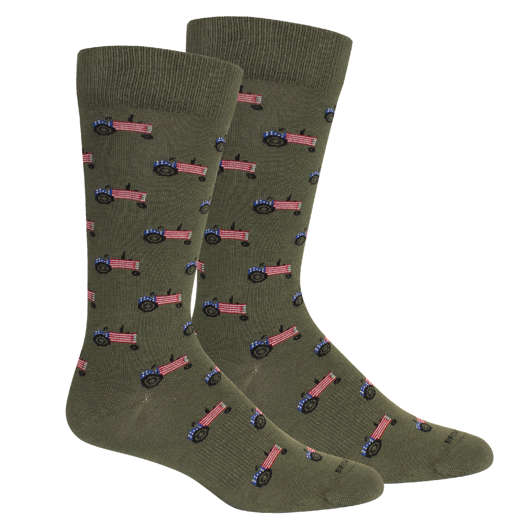 Farm America (Tractor Flag) Socks