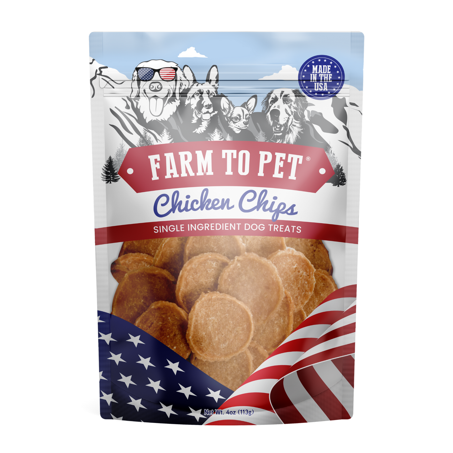 Americana Chicken Chips Dog Treats