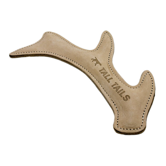 Tall Tails Natural Leather Antler Dog Toy - 11"