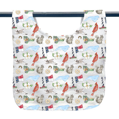 North Carolina Icons Baby Bib