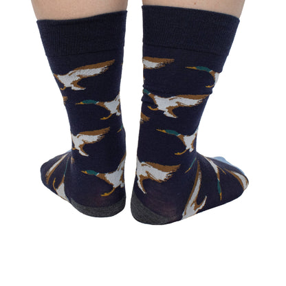 EXTRAFINE MERINO WOOL MALLARD DUCK IN NAVY