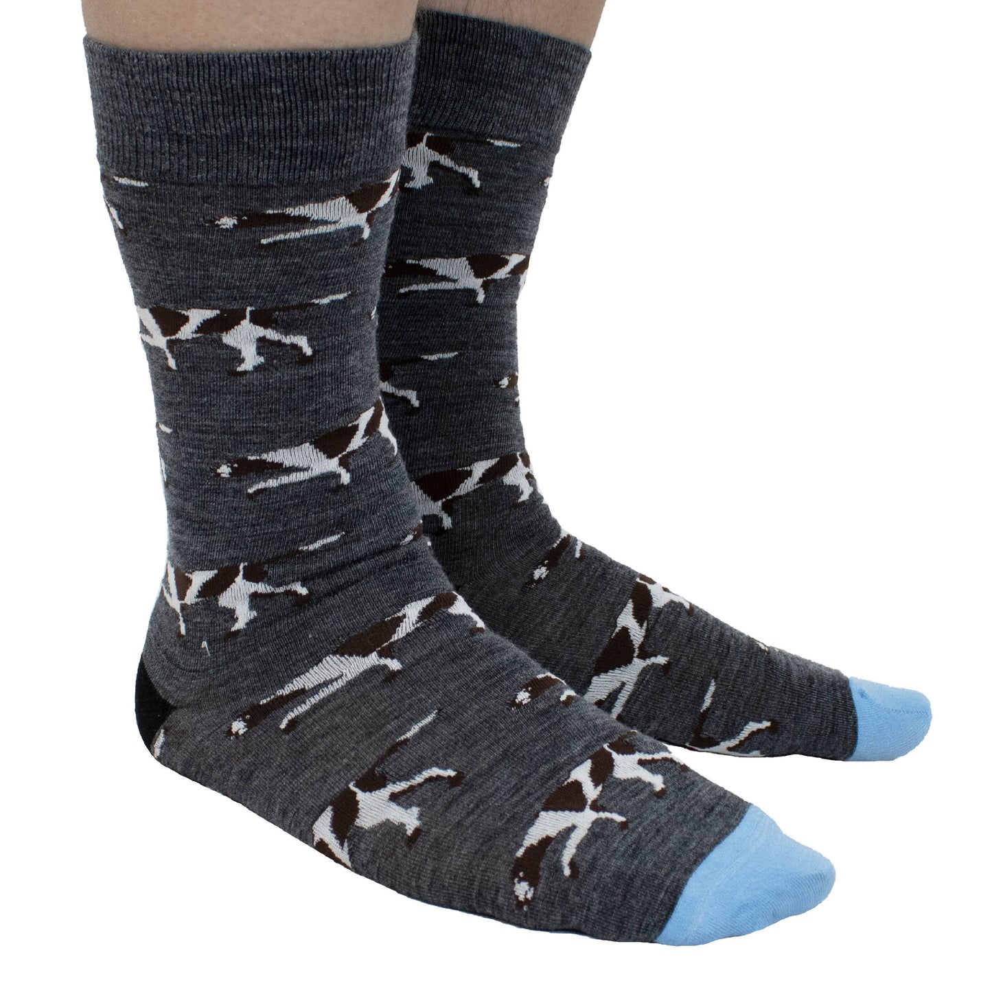 EXTRAFINE MERINO WOOL POINTER  DOG IN CHARCOAL