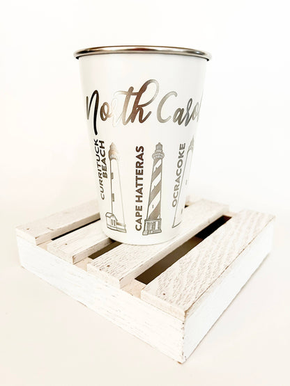 NC Lighthouses Engraved Pint Cup
