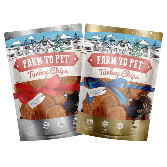 Holiday Turkey Chips Dog Treats (4 oz)