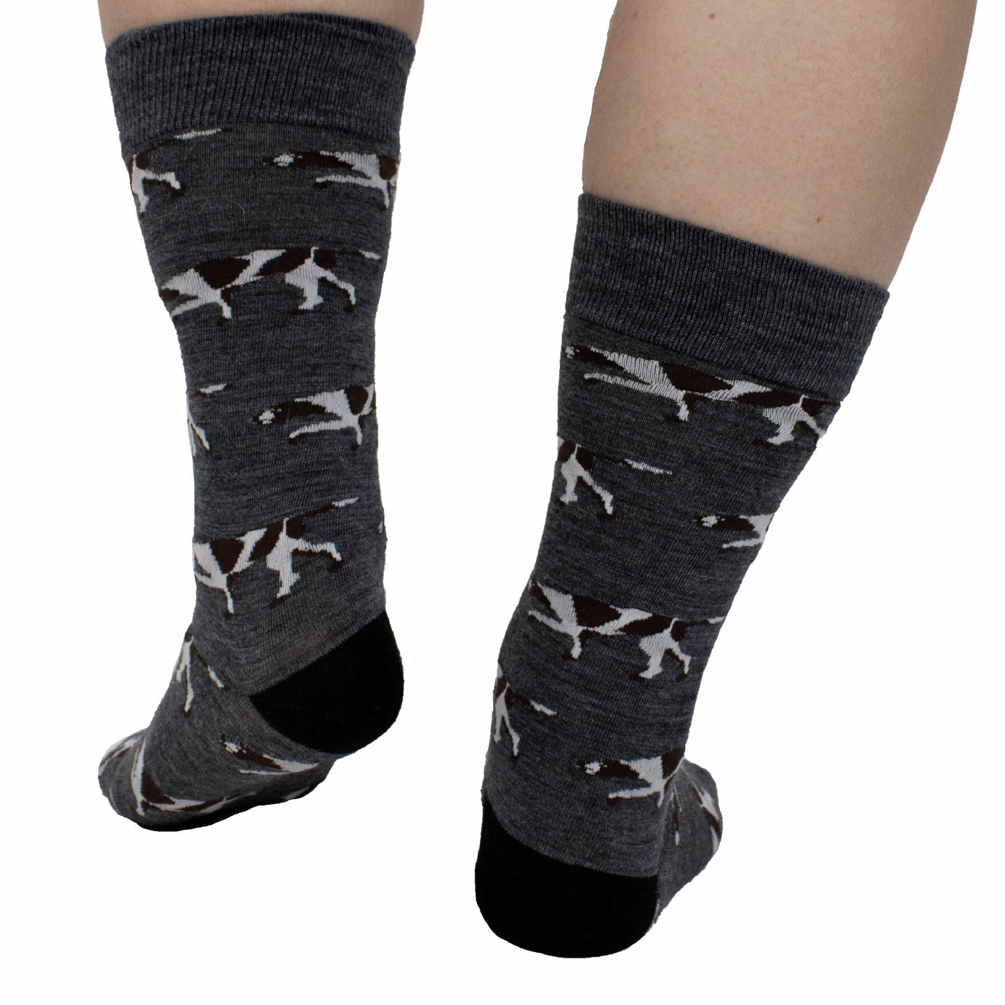 EXTRAFINE MERINO WOOL POINTER  DOG IN CHARCOAL