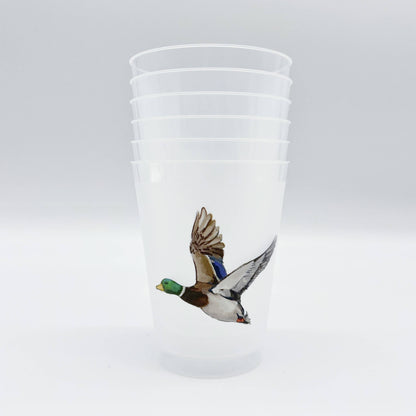 Mallard Duck Party Cup Set-Drinkware Favor Reusable Quack
