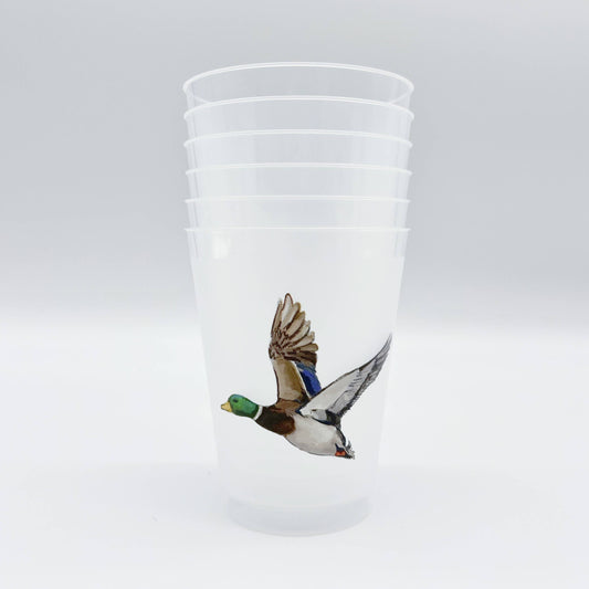 Mallard Duck Party Cup Set-Drinkware Favor Reusable Quack