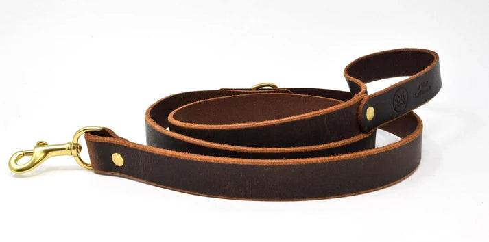 Whiskey Leatherworks Full Leather Dog Leash