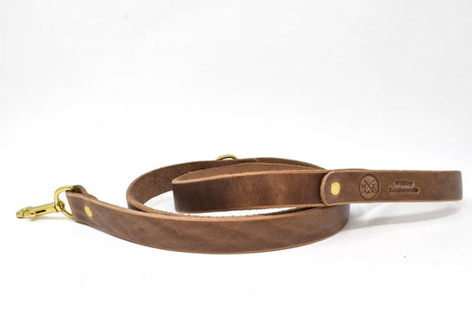 Whiskey Leatherworks Full Leather Dog Leash