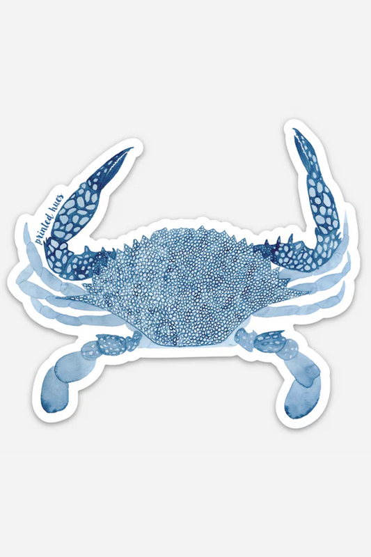 Printed Hues Speckled Crab Sticker