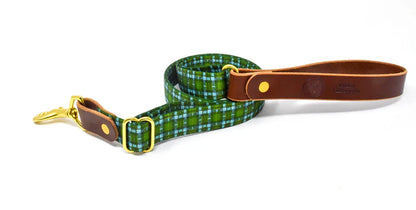 Whiskey Leatherworks Adjustable Tartan Dog Leash
