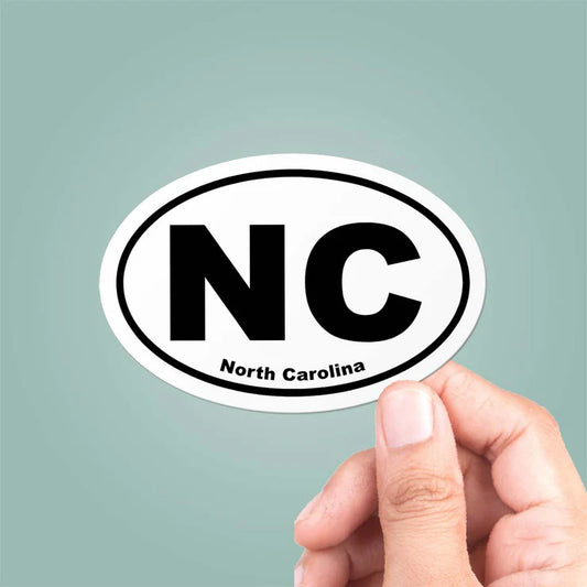 NC State Oval Sticker