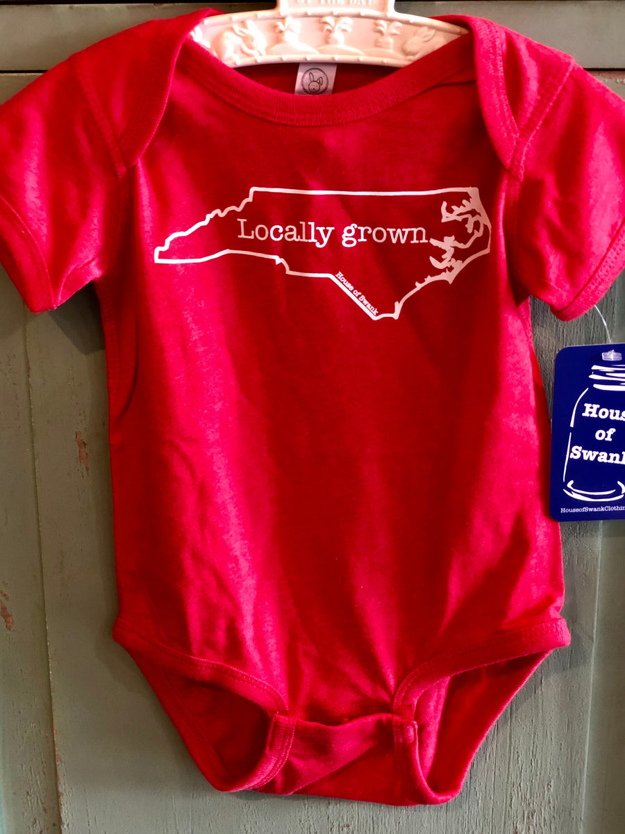 Locally Grown NC Baby Onesie