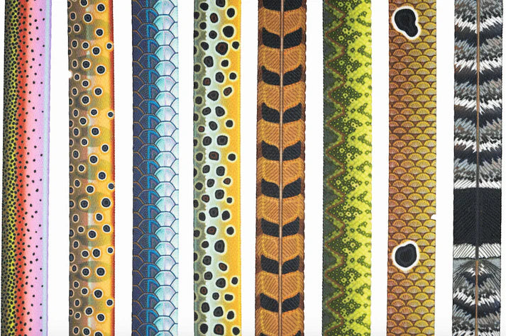Whiskey Leatherworks Fixed Length - Fish & Upland Print Dog Leash