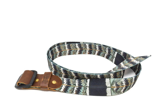 Whiskey Leatherworks Grouse Print Surf & Turf Webbing Belt