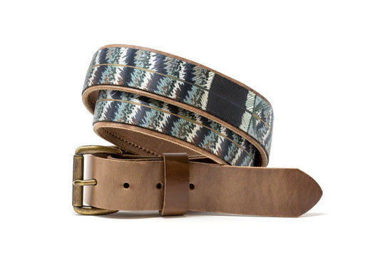 Whiskey Leatherworks Grouse Print Belt