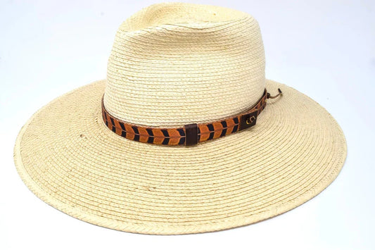 Whiskey Leatherworks Pheasant Print Hat Band