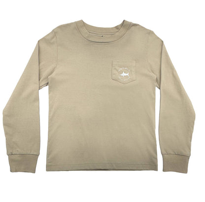 Mallard Boys Graphic Tee LS Taupe