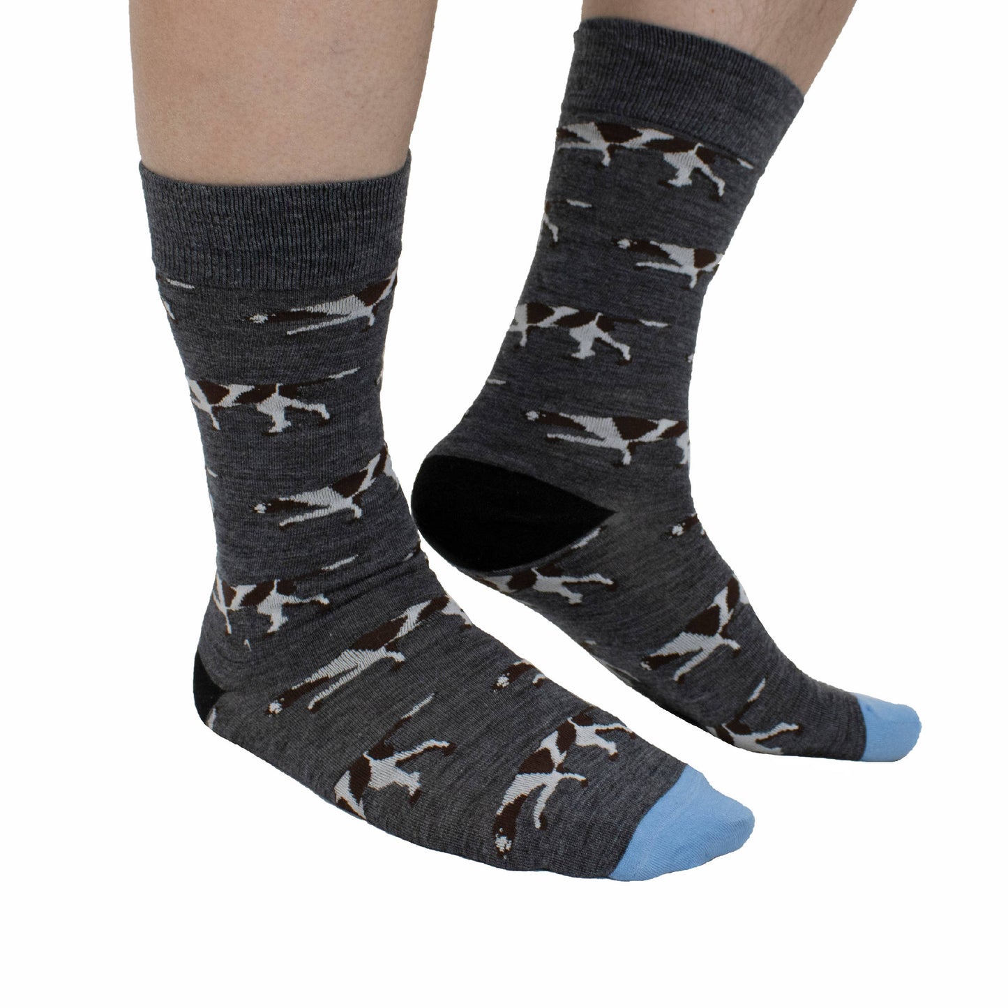 EXTRAFINE MERINO WOOL POINTER  DOG IN CHARCOAL