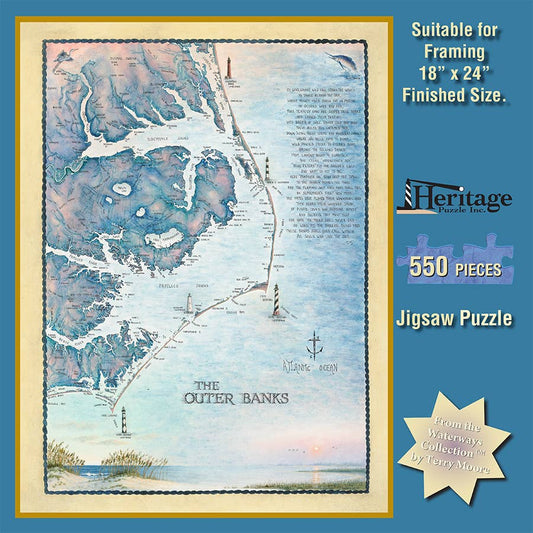 Outer Banks Waterways Map Puzzle